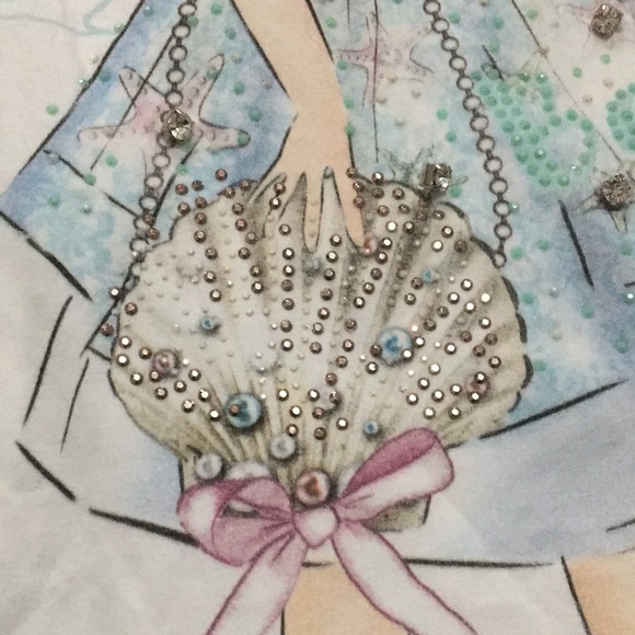 Girls Embellished Princess Top 7/8 - Picture 2 of 6